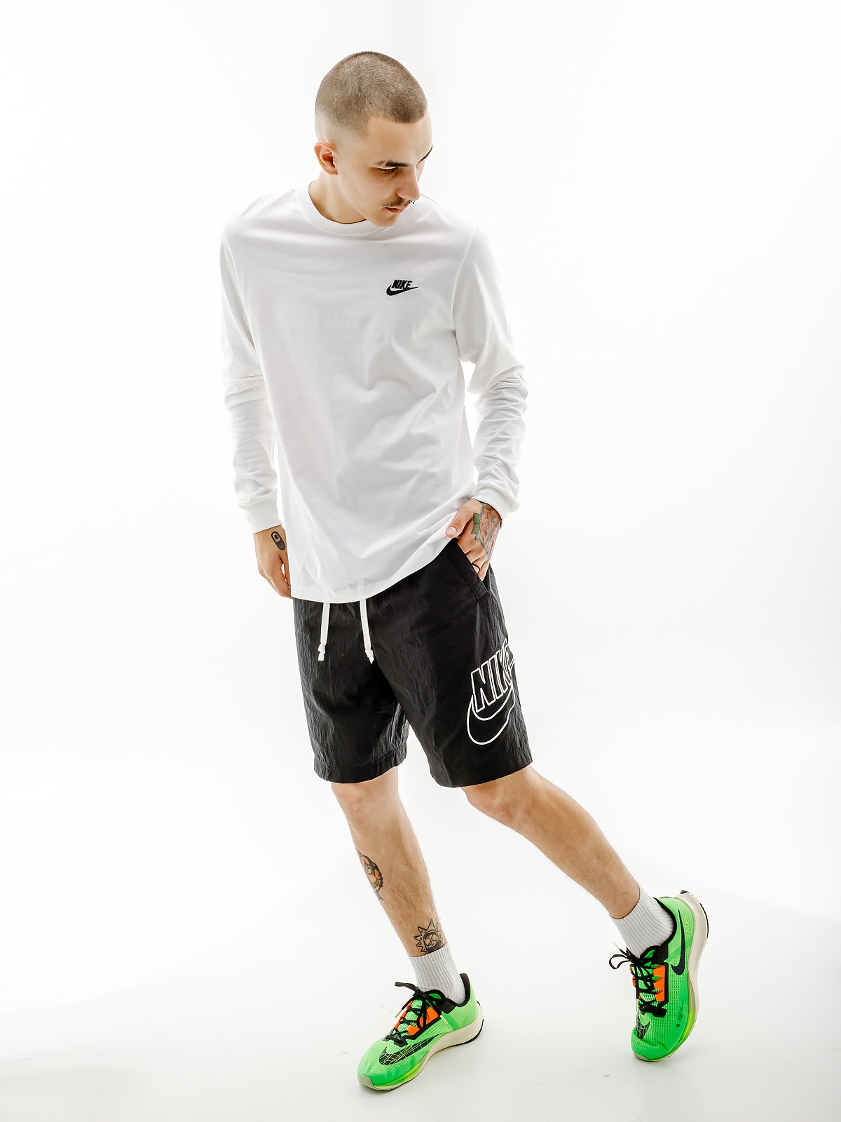Футболка Nike NSW CLUB TEE - LS 2XL, фото №4