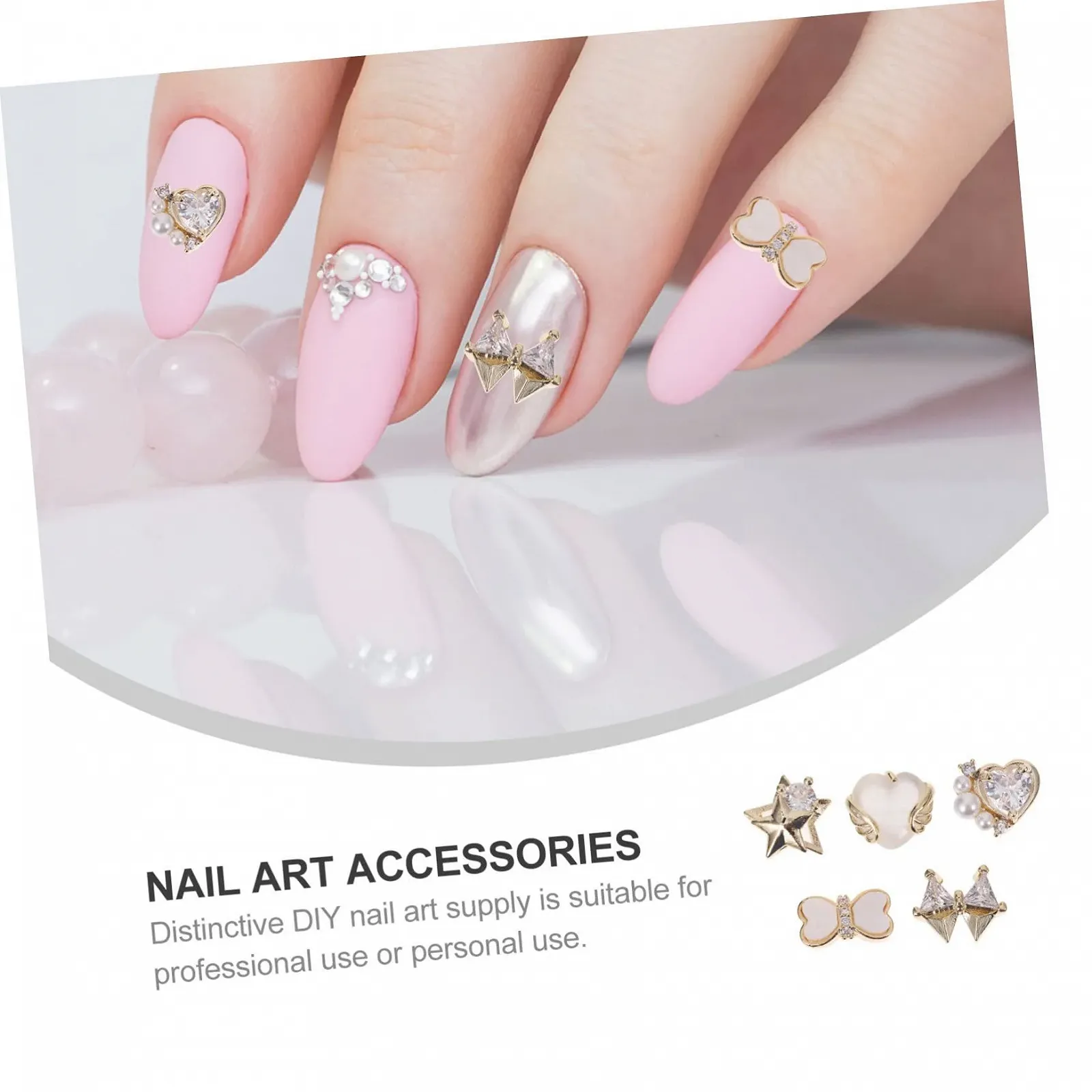 Украшения для маникюра Сердце FRCOLOR, 10 шт, фото №9