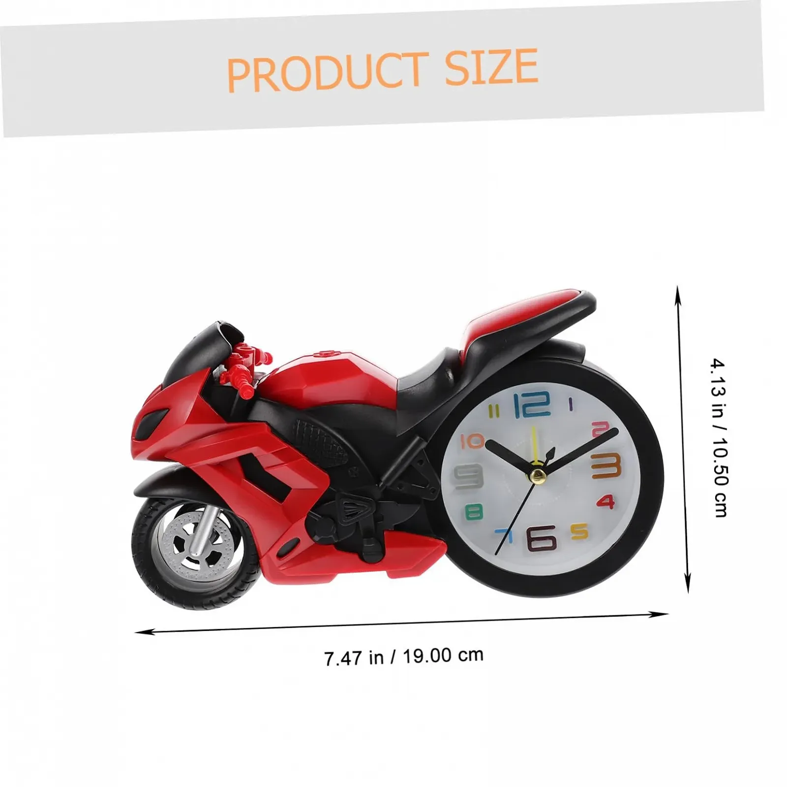 Настольные часы Мотоцикл VICASKY Модель Красный, фото №5