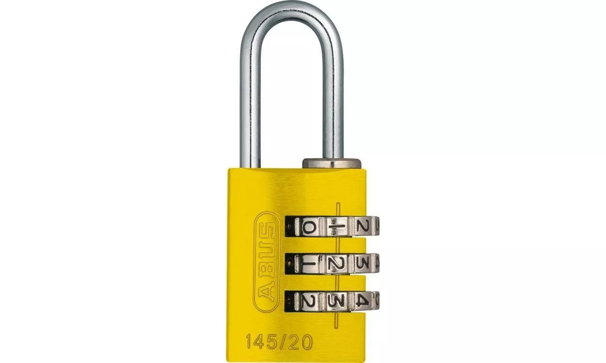 Замок навісний ABUS 145/20 Combination Lock Yellow 478475, фото №1