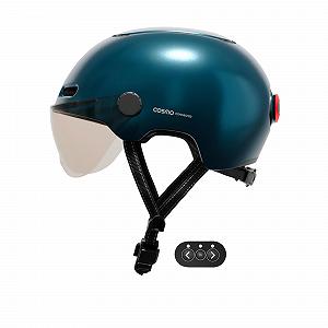 Шолом Cosmo Connected Fusion Smart Bike і Scooter з козирком, розмір для дорослих - покажчик повороту, автоматичний стоп-сигнал, роздільна поїздка, виявлення падіння - Фото 1