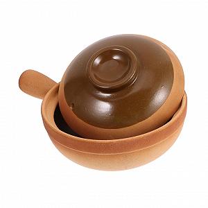 Ковш COLLBATH глиняная с крышкой для запекания и азиатских блюд - Фото 1