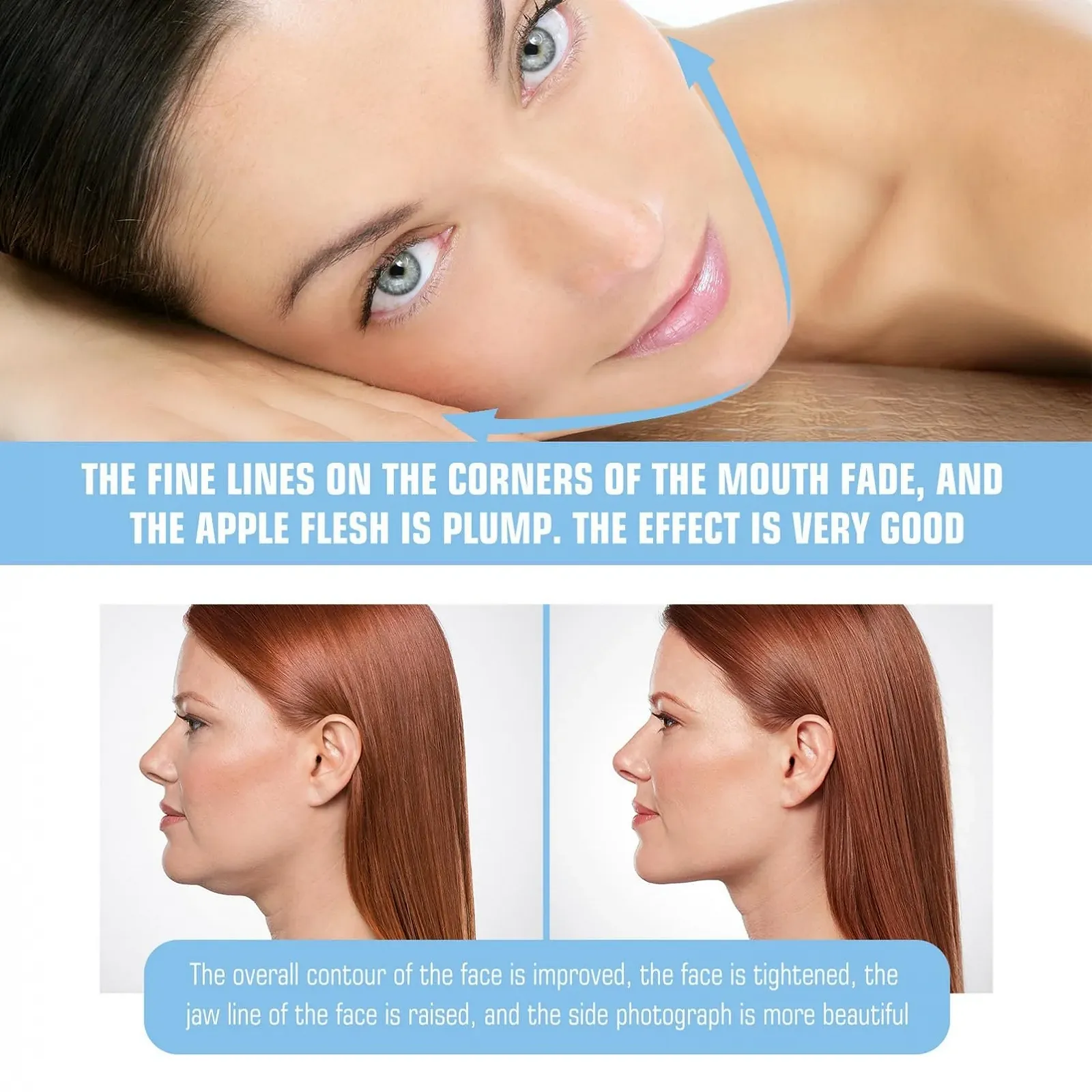 Маска для лица V-Line гиалуроновая и набор патчей от морщин, фото №8