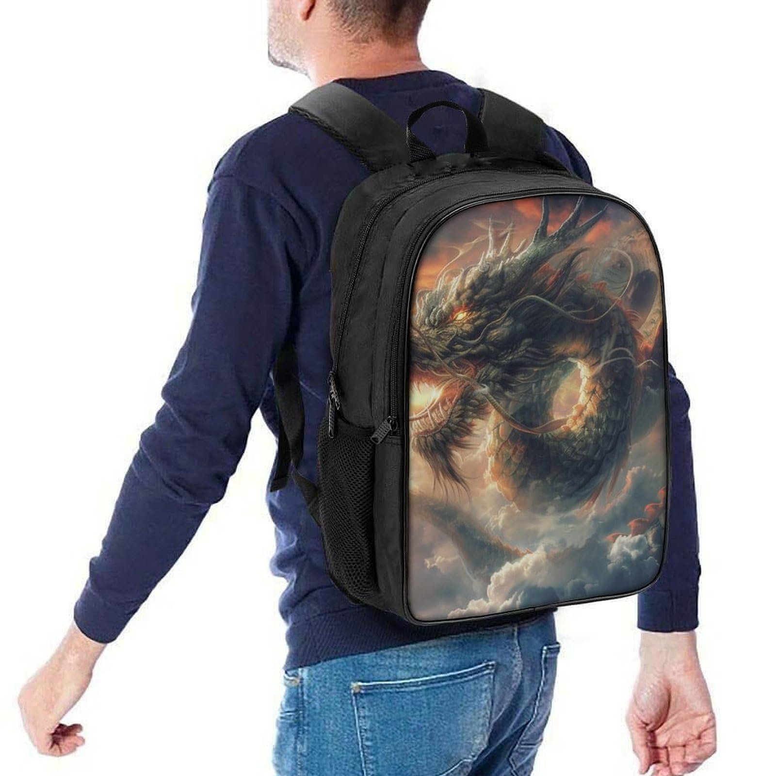Рюкзак шкільний Dragon DPEOANEBN Style-4, 40 x 28 x 16 см, фото №5