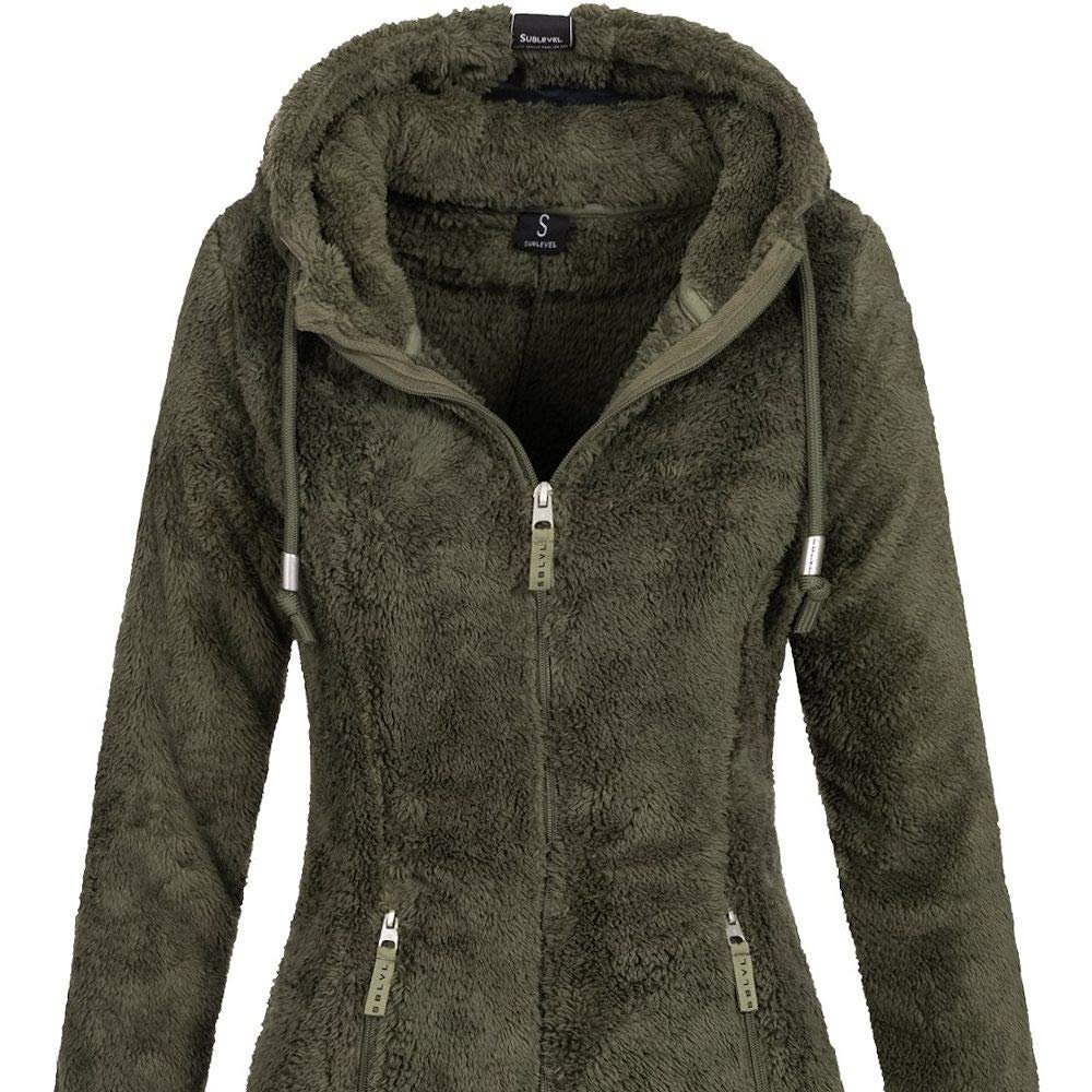 Куртка Teddy Fleece Sublevel LSL-357 Жіноча з капюшоном, фото №3