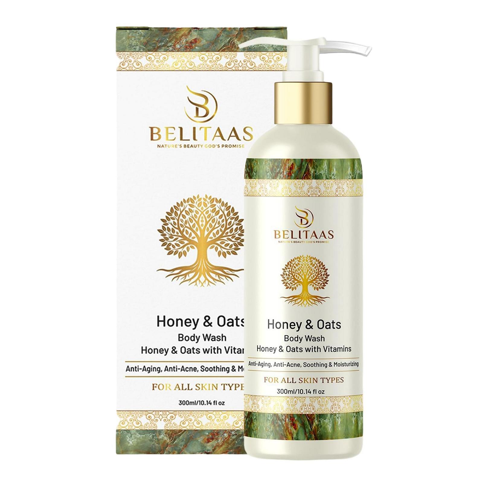 Гель для душу Belitaas Honey & Oats зволожуючий для чутливої шкіри 300 мл, фото №1 Гель для душу Belitaas Honey & Oats зволожуючий для чутливої шкіри 300 мл, фото №1