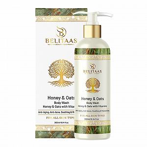 Гель для душу Belitaas Honey & Oats зволожуючий для чутливої шкіри 300 мл - Фото 1