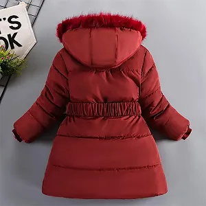 Зимове пальто linboo, Зимова куртка для дівчат, Дитяче тепле флісове пальто synthetic.ua - Фото 1