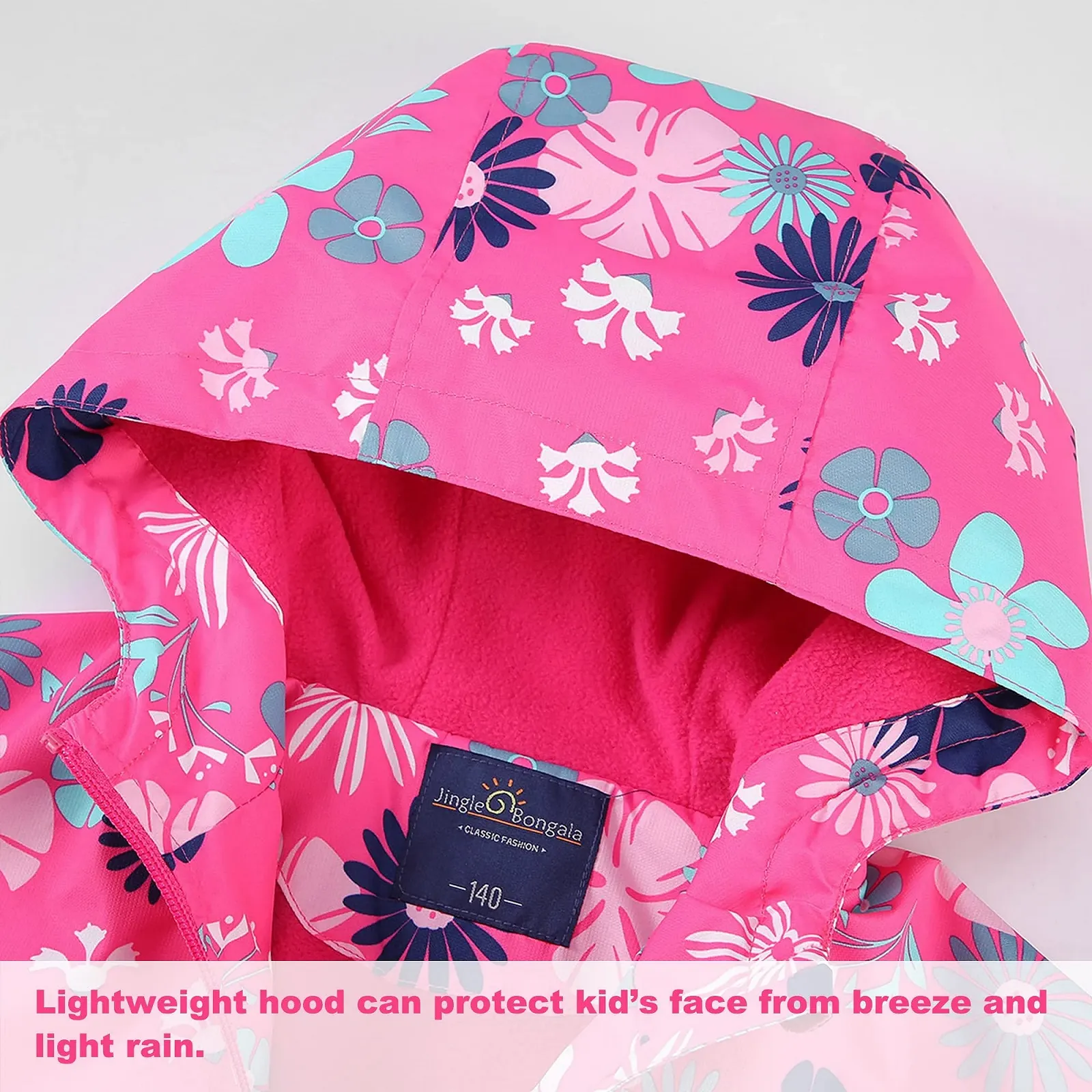 Дощовик Fewlby для дівчаток, дитяча водонепроникна куртка для активного відпочинку, фото №3