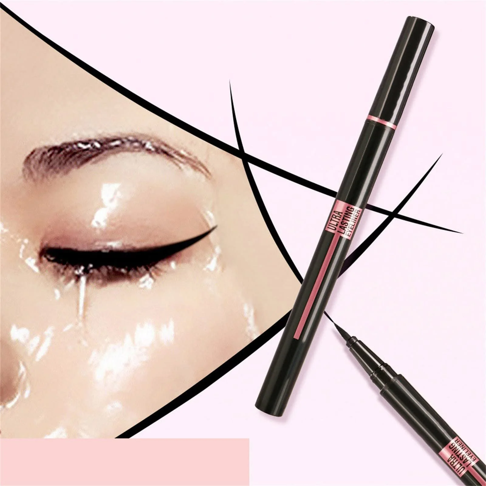 Рідка Підводка Luxury Beauty Rose Gold Bling Чорний, фото №7