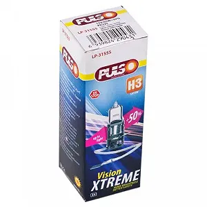 Лампа PULSO/галогенна H3/PK22S 12v55w+50% X-treme Vision/c/box (LP-31555) synthetic.ua - Фото 1