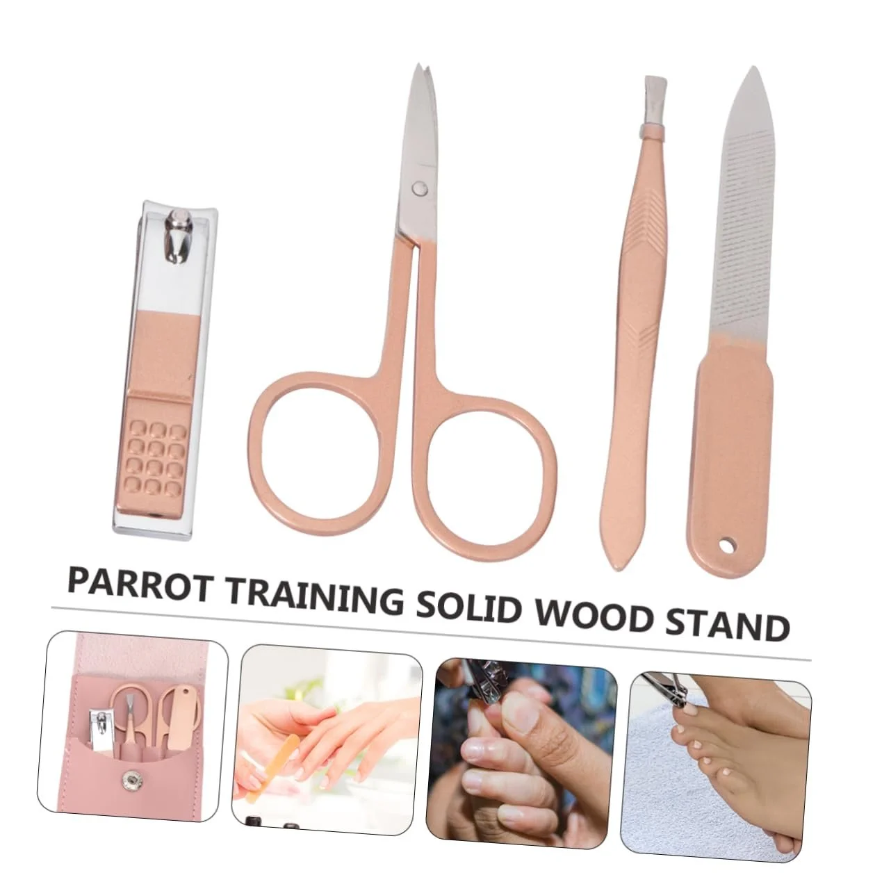 Набір для догляду за нігтями OATIPHO, рожеве золото, фото №5 Набір для догляду за нігтями OATIPHO, рожеве золото, фото №5