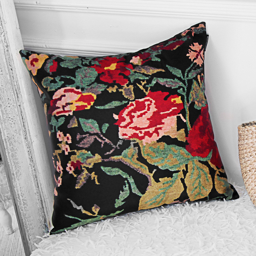 Подушка декоративная Soft Цветочная вышивка 45х45 см 45PST_ERA008, фото №1