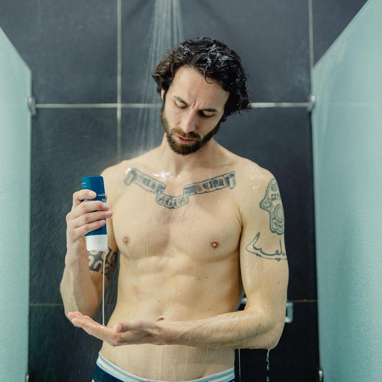 Гель для душу та волосся SPORTLAB Milano Power Shower регенеруючий pH 5.5 200 мл, фото №2