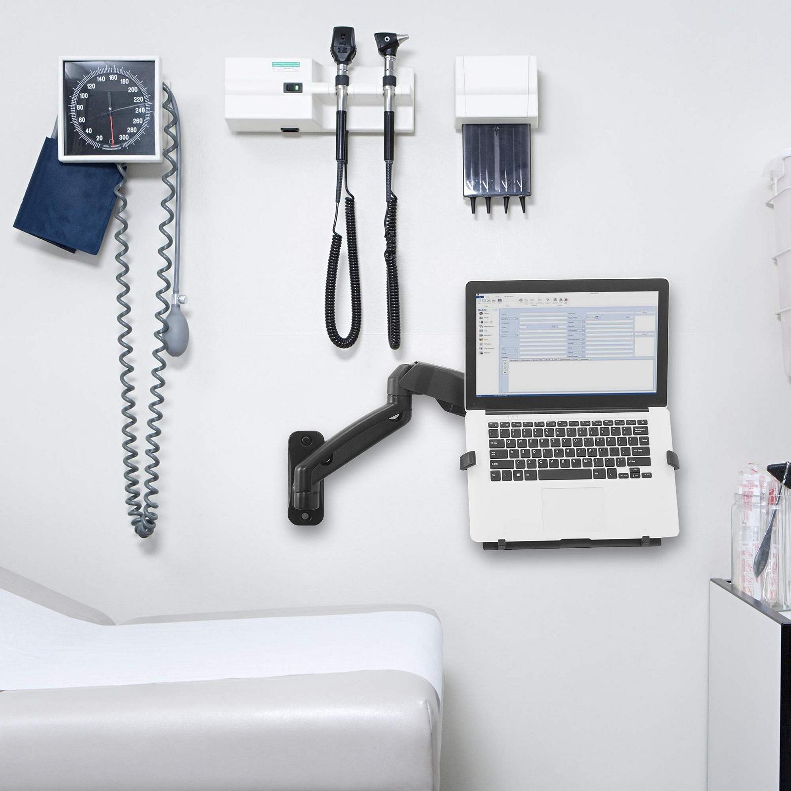 Настінне кріплення для ноутбука VIVO Mount-V001GL з регулюванням висоти та пневматичним механізмом, подовженим кронштейном, фото №9