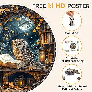 Пазл WOODBESTS Interstellar Impossible круглый картонный 1000 деталей 67.5 x 67.5 cm synthetic.ua - Фото 1