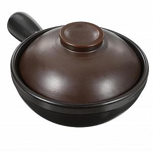 Кастрюля керамическая с ручкой для открытого огня и пароварки термостойкая - Фото 1