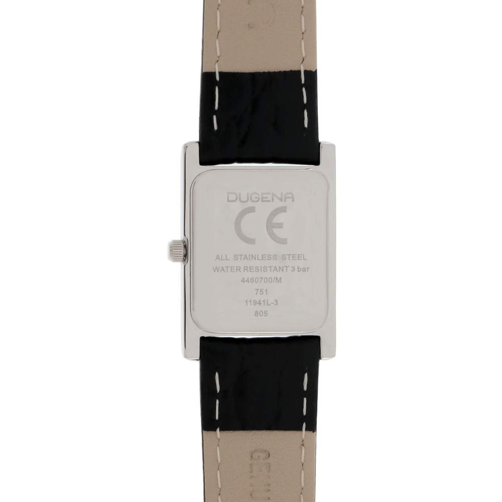 Женские кварцевые часы Dugena Quadra Classica 4460700, белый циферблат, корпус из нержавеющей стали, закаленное минеральное стекло, кожаный ремешок, серебристый, классический, фото №2 Женские кварцевые часы Dugena Quadra Classica 4460700, белый циферблат, корпус из нержавеющей стали, закаленное минеральное стекло, кожаный ремешок, серебристый, классический, фото №2