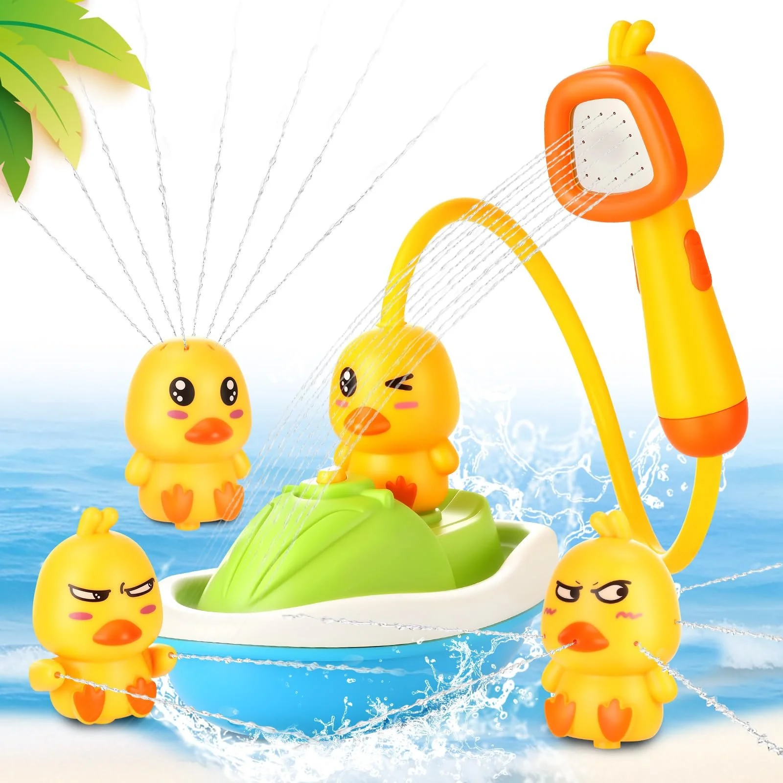 Іграшка для ванни Качка з душовою лійкою для дітей, фото №1