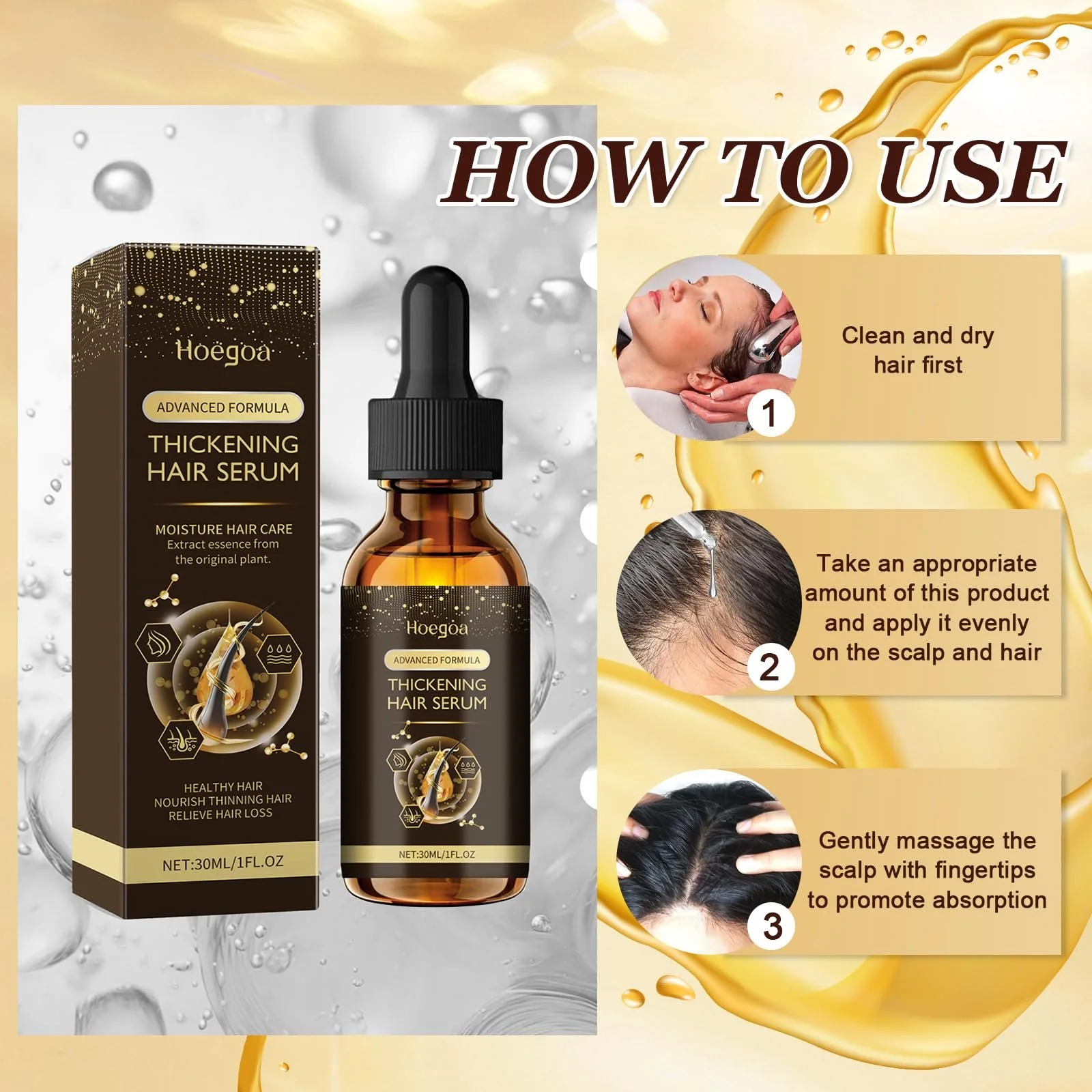 Сироватка для росту волосся Ledeak, 30 мл, фото №6