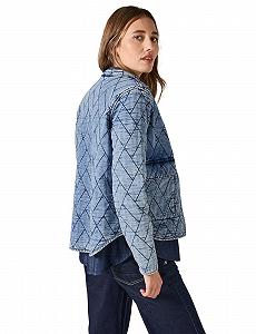 Жіноча стьобана джинсова куртка Cecil synthetic.ua - Фото 1