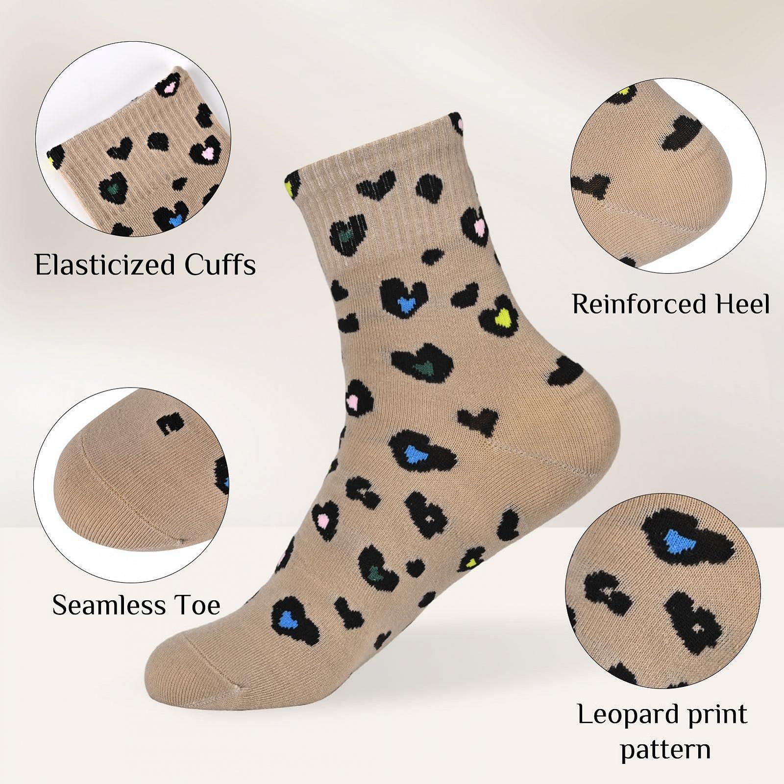 Жіночі шкарпетки з кольоровим леопардовим візерунком 3 пари 35-43, фото №3