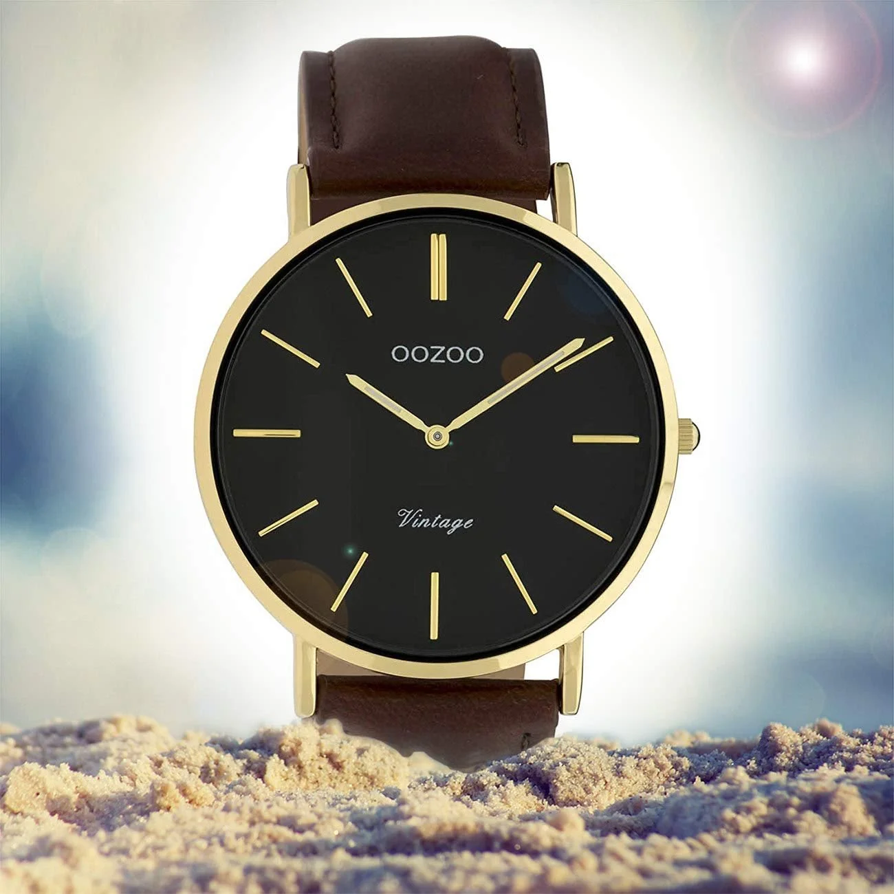 Часы OOZOO Vintage Brown/Black 40 мм, фото №4