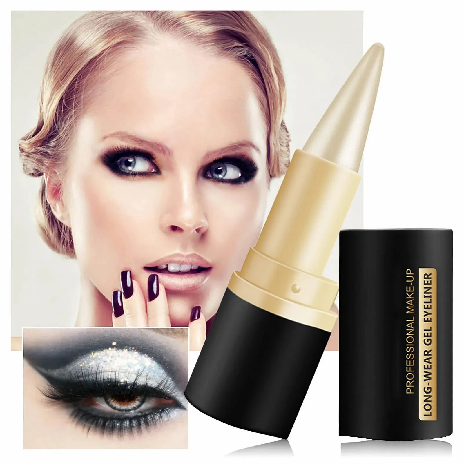 Карандаш для глаз Niktule Matte Быстросохнущий, Устойчивая к смазыванию, фото №3