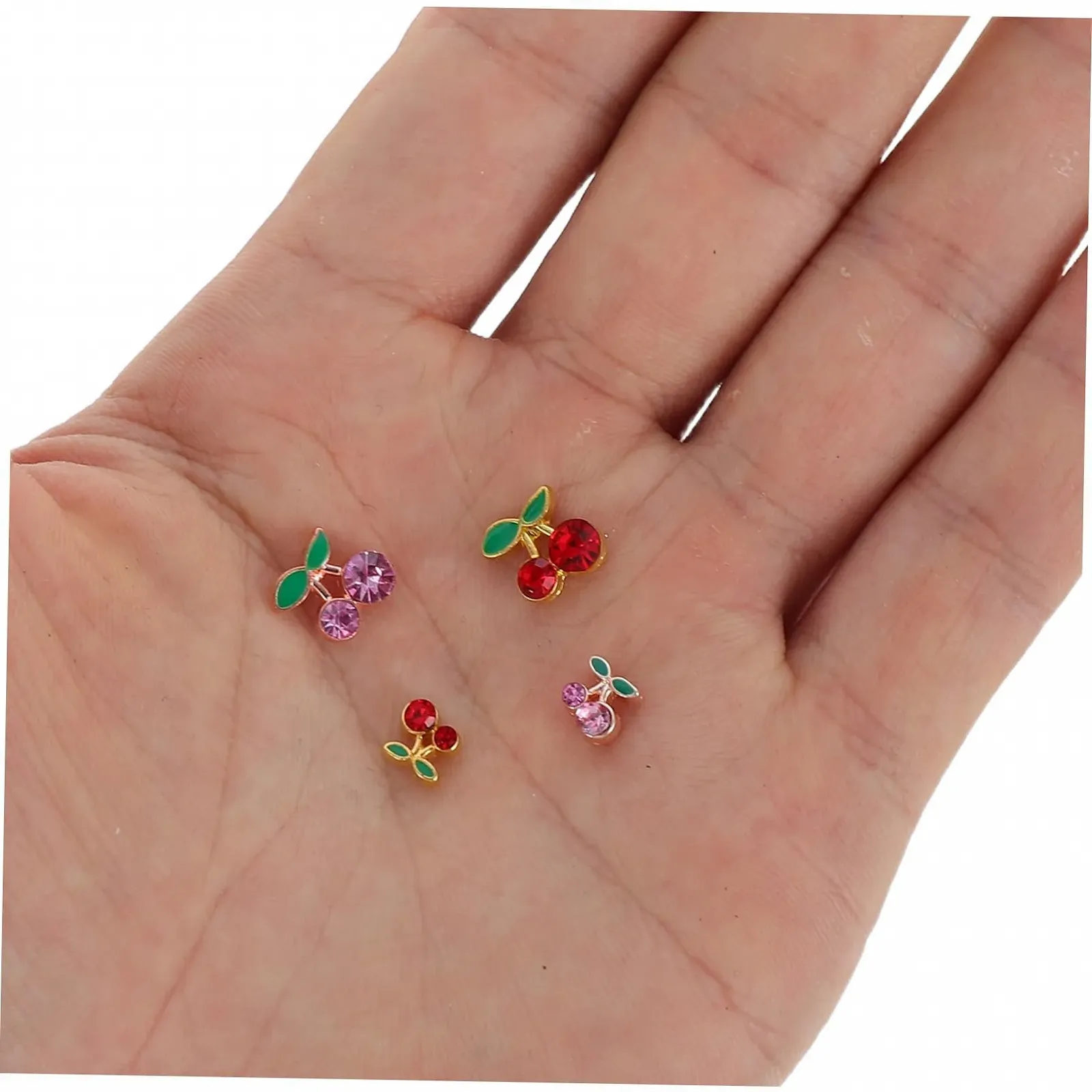 Украшения для ногтей Форма вишни 32 шт. Стразы для дизайна ногтей Рождественские украшения, фото №4