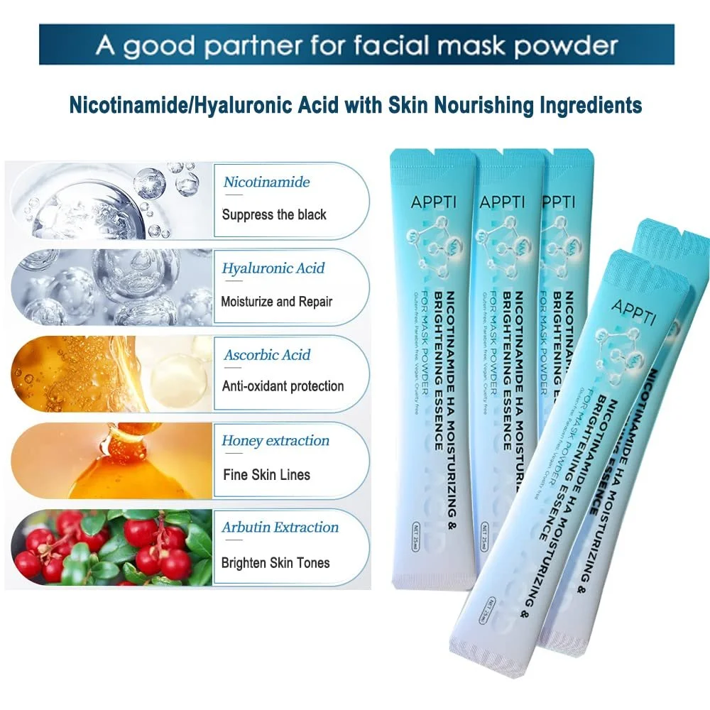 Маска для обличчя SHEEYOON Peel Off Crystal Face Jelly Mask Powder і набір сироваток з нікотинамідом/гіалуроновою кислотою, фото №5 Маска для обличчя SHEEYOON Peel Off Crystal Face Jelly Mask Powder і набір сироваток з нікотинамідом/гіалуроновою кислотою, фото №5