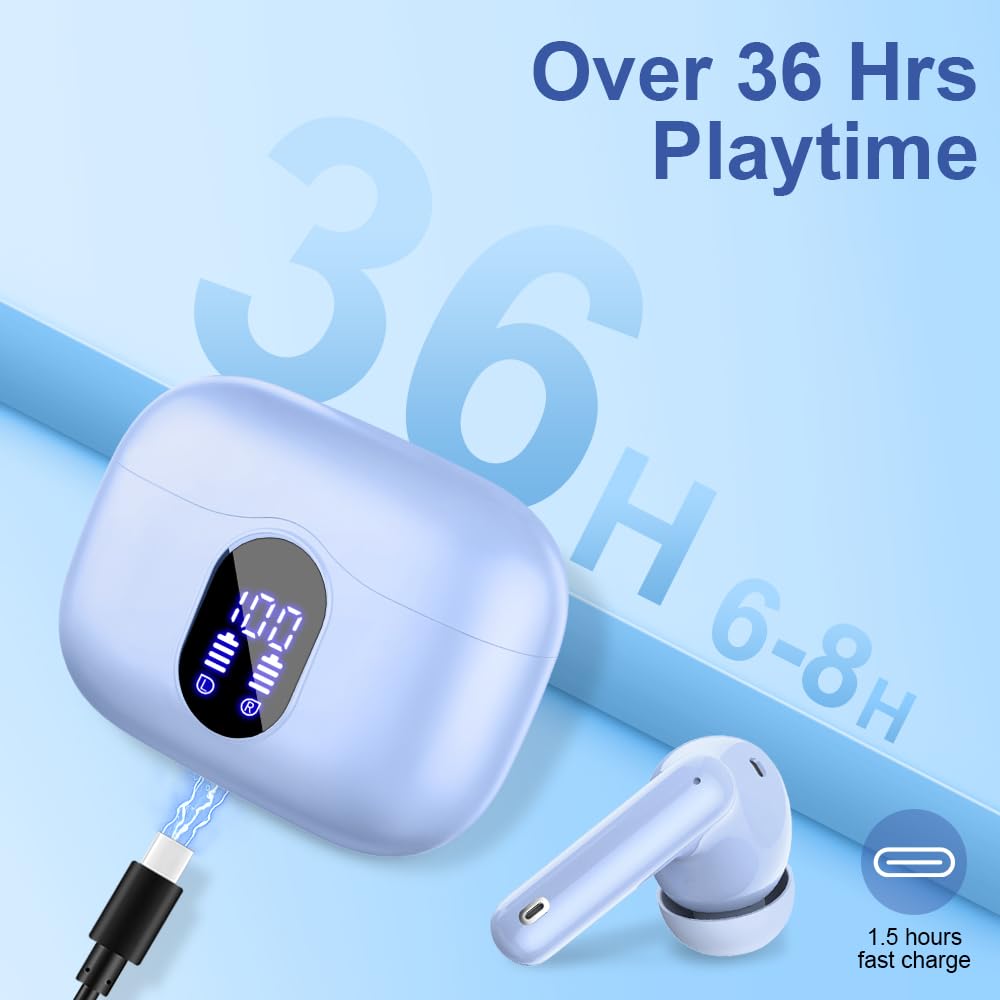 Наушники Bluetooth Беспроводные 5.3 Спортивные In-Ear С 4 Микрофонами Черные, фото №5
