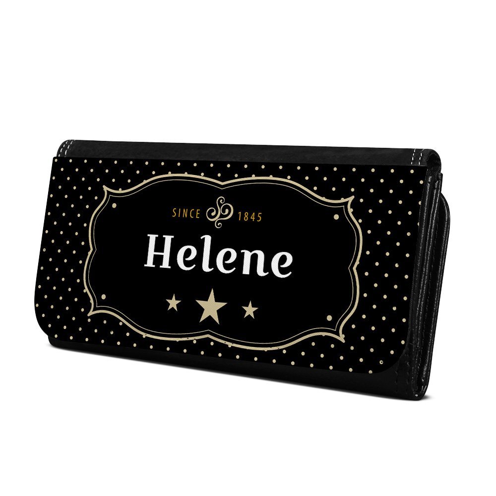 Кошелек Helene Retro Crest Design Черный Retro, фото №1