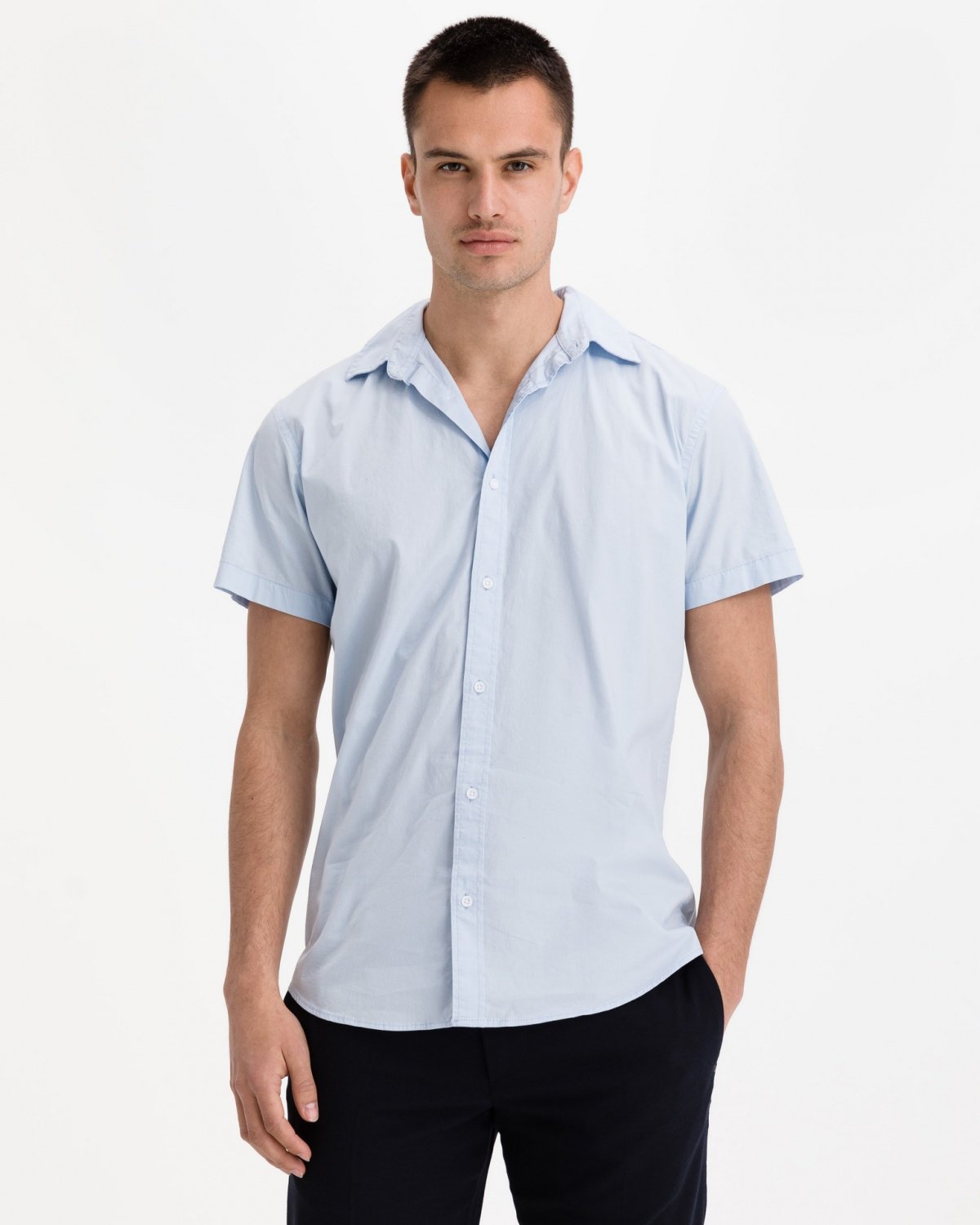 Рубашка Jack&Jones SLIM FIT 12163646 Cashmere Blue M, фото №1