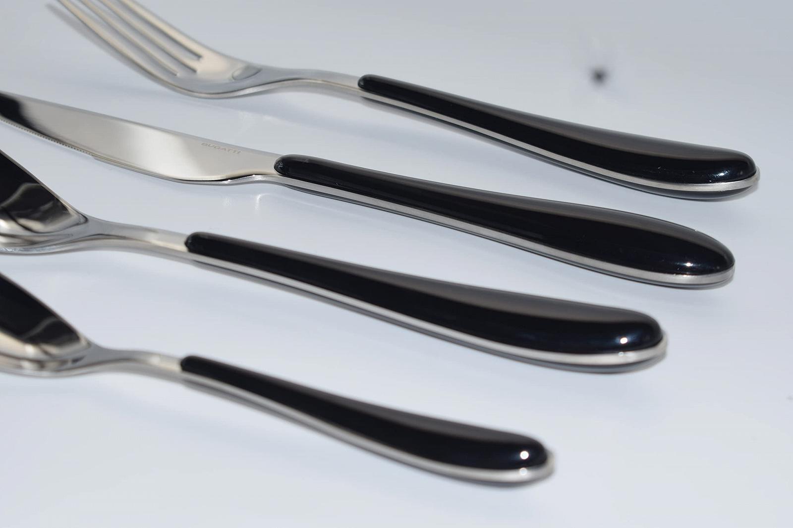 Набор Столовых Приборов Bugatti Gioia 24 Предмета SAN/Acier Черный, фото №2