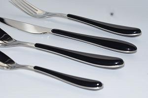 Набор Столовых Приборов Bugatti Gioia 24 Предмета SAN/Acier Черный synthetic.ua - Фото 1