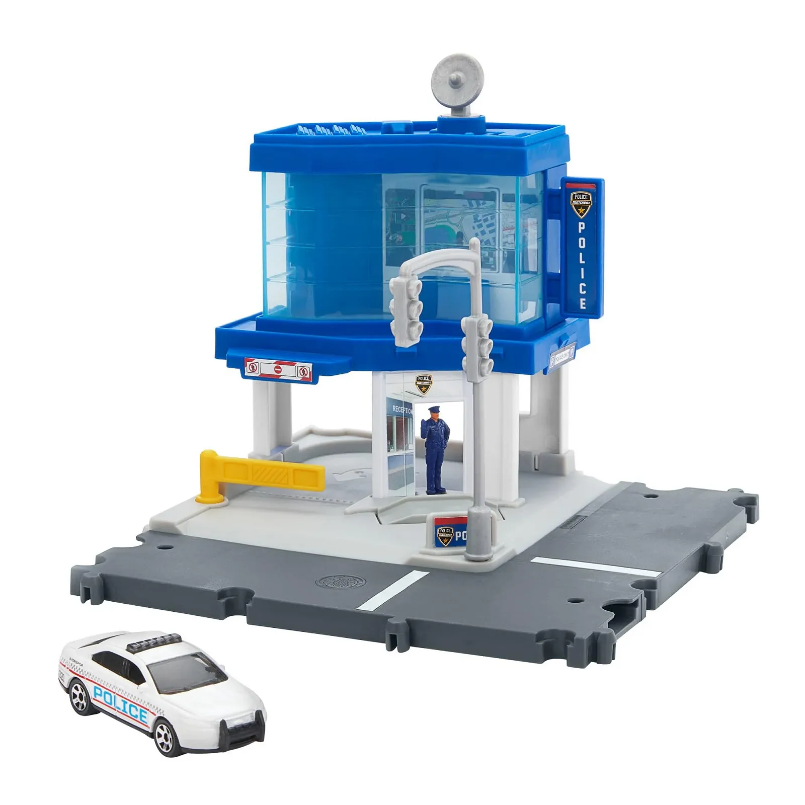 Игровой набор MATCHBOX Police Traffic Station с Поворотной Фигуркой Ford Interceptor, фото №1 Игровой набор MATCHBOX Police Traffic Station с Поворотной Фигуркой Ford Interceptor, фото №1