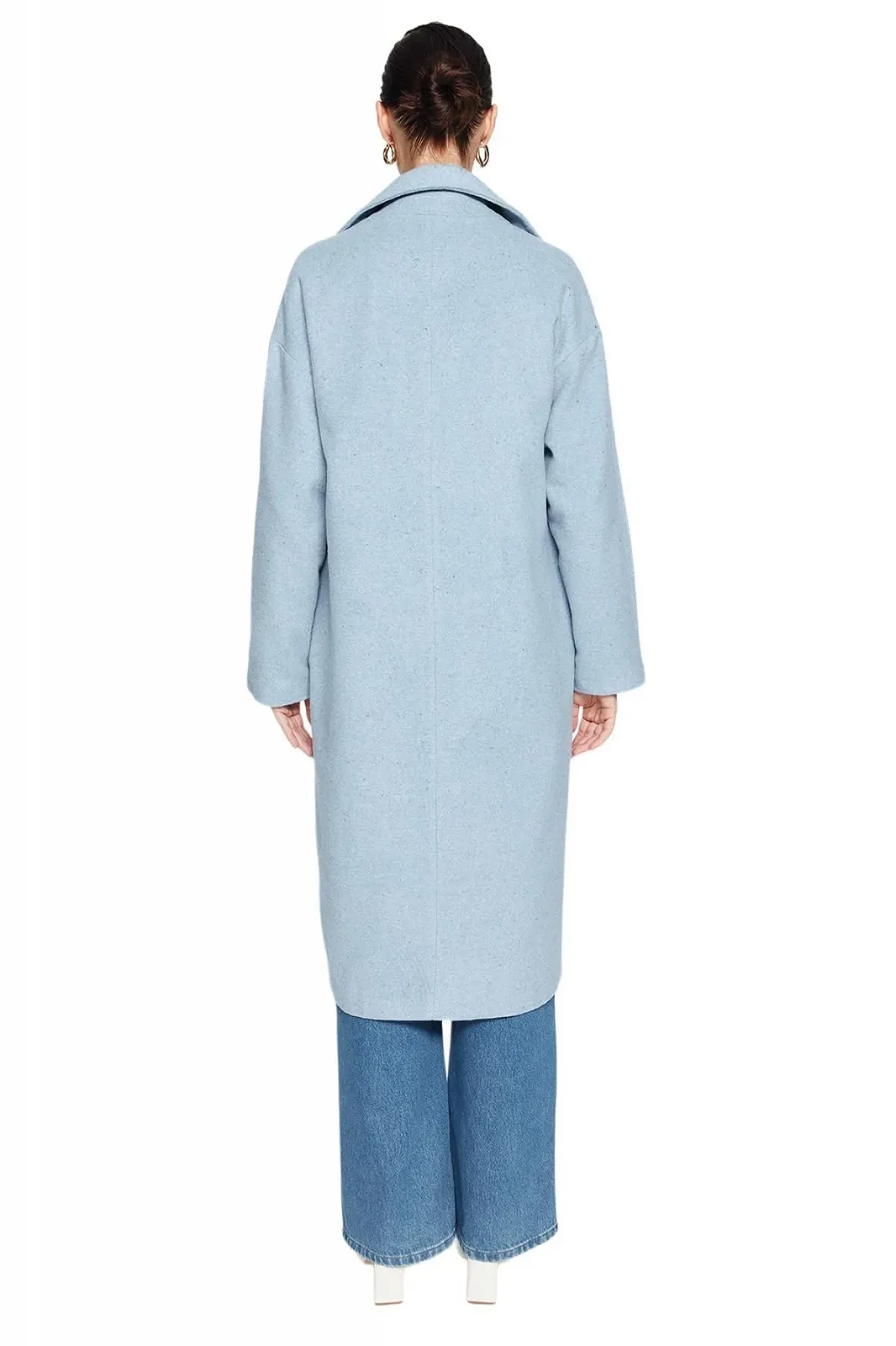 Пальто TRENDYOL Прямого Кроя Длинный Рукав, фото №7 Пальто TRENDYOL Прямого Кроя Длинный Рукав, фото №7