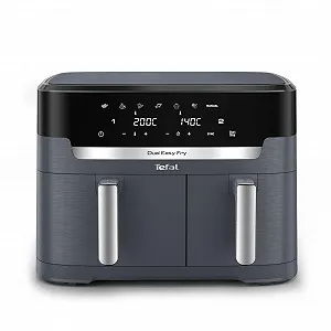 Мультипечь Tefal Dual Easy Fry XXL EY942B 11 л 2 камеры 7 программ 2700 Вт Digital Display Extra Crisp - Фото 1