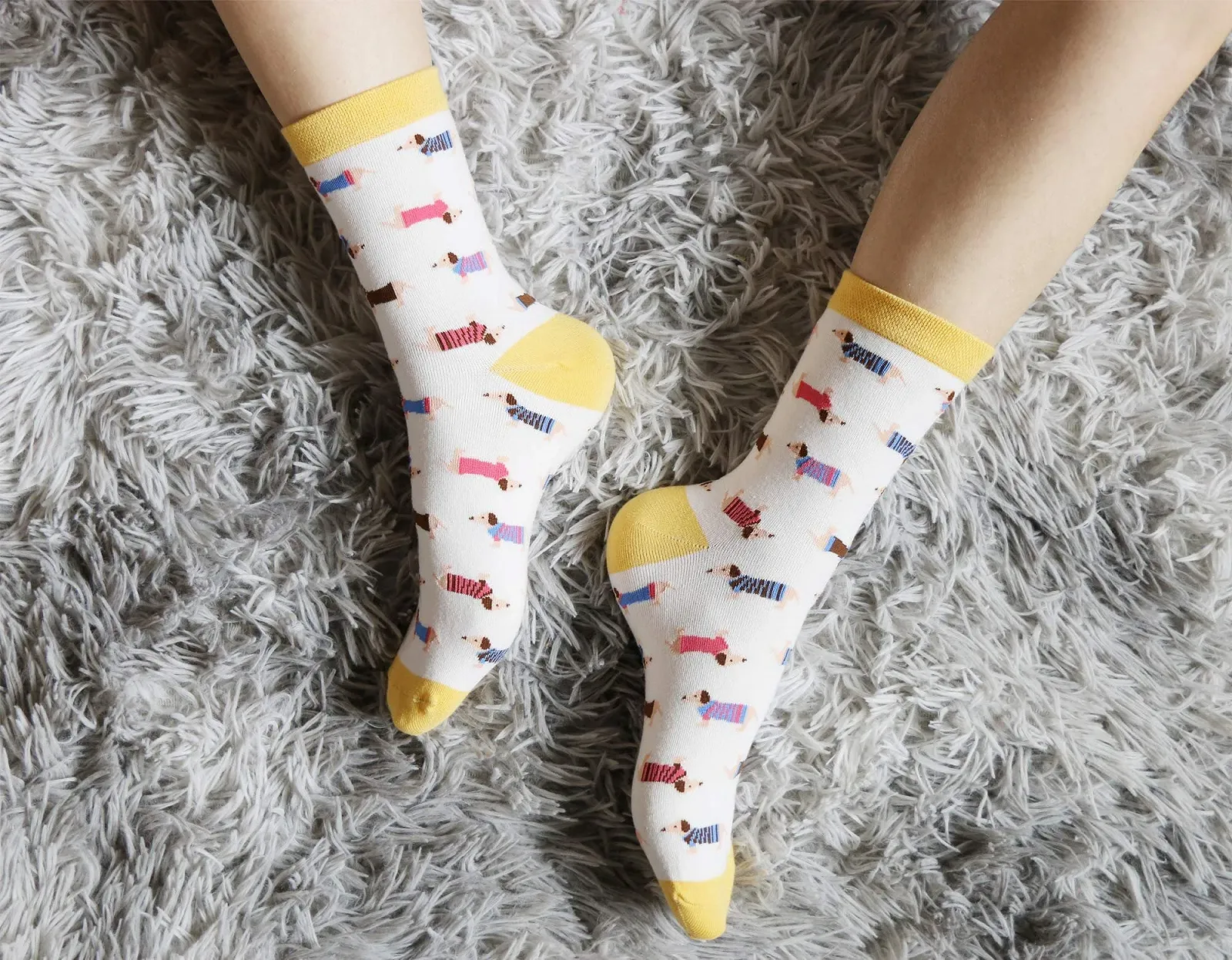 Женские носки с рисунком таксы, фото №5