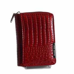 Кошелек Jennifer Jones Mini Кожаный Крокодиловый вид Rubyred - Фото 1