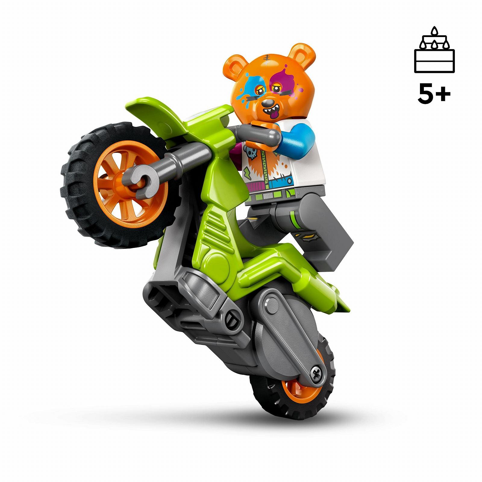 Іграшка LEGO City Stuntz 60356 Мотоцикл з інерційним мотором з мініфігуркою гравцям для захоплюючих стрибків та трюків, фото №2