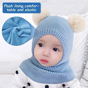 Детская шапка YMIFEEY, шапка-шарф для девочек - Фото 1