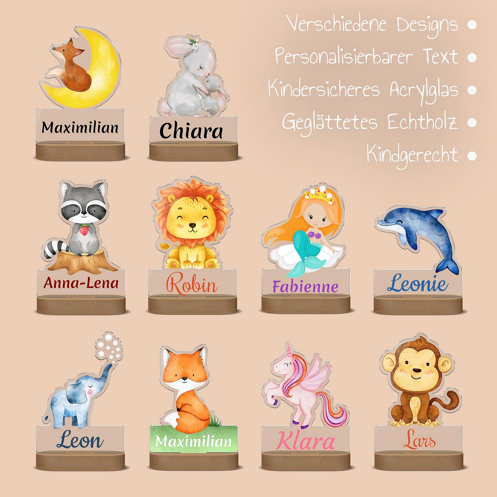 Нічник CHRISCK design Snooze Light Monkey LED з індивідуальним друком акрилове скло і дерев'яна база з USB-кабелем, фото №5 Нічник CHRISCK design Snooze Light Monkey LED з індивідуальним друком акрилове скло і дерев'яна база з USB-кабелем, фото №5