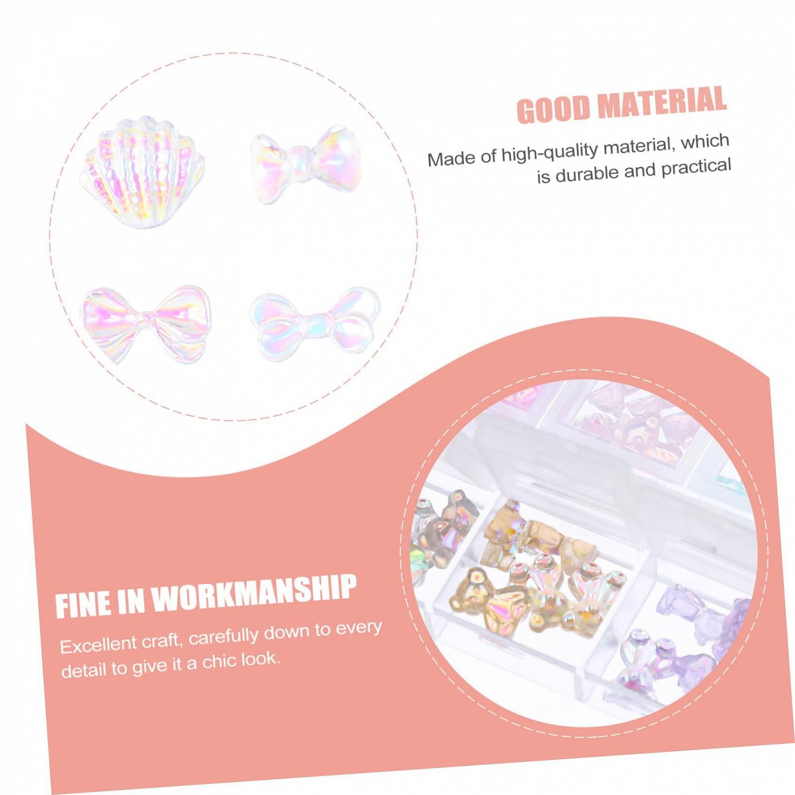 Аксессуары для дизайна ногтей FRCOLOR 240 шт., стразы, драгоценные камни, подвески из смолы, украшения для ногтей, фото №8