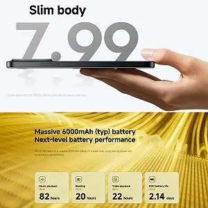 Смартфон XIAOMI POCO C85 4G 8ГБ+256ГБ Helio G81-Ultra 6000 мАч 50 Мп Cyan (с зарядным устройством) synthetic.ua - Фото 1