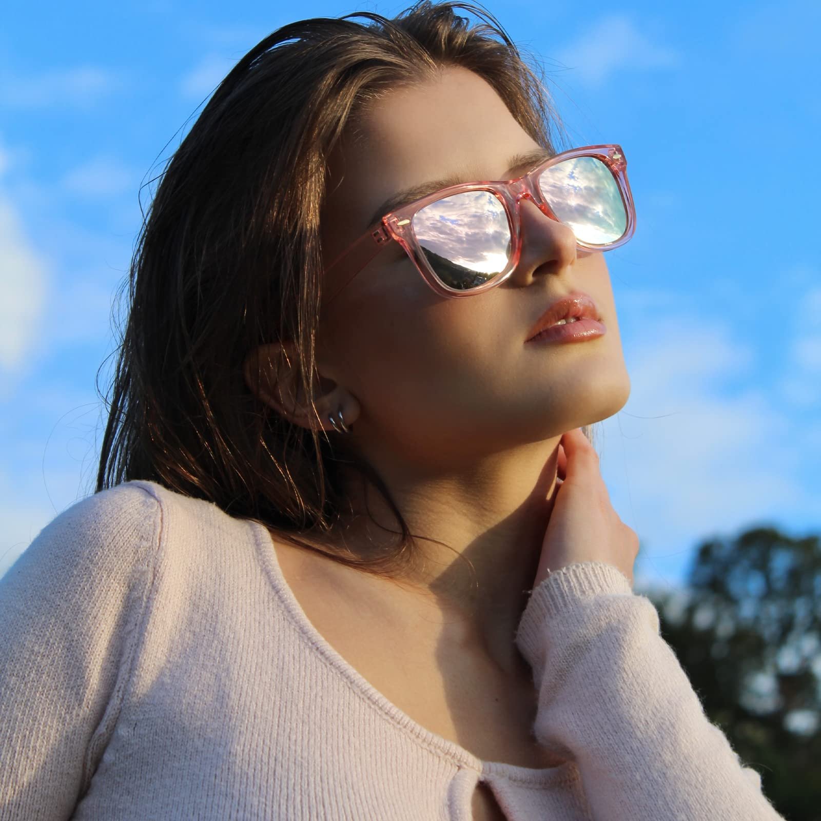 Жіночі поляризовані сонцезахисні окуляри Myiaur Classic з захистом від відблисків і 100% захистом від ультрафіолету, фото №3