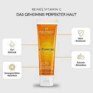 Крем для рук Pure Mineral Питательный с витамином C Минералы Мёртвого моря 100 мл synthetic.ua - Фото 1