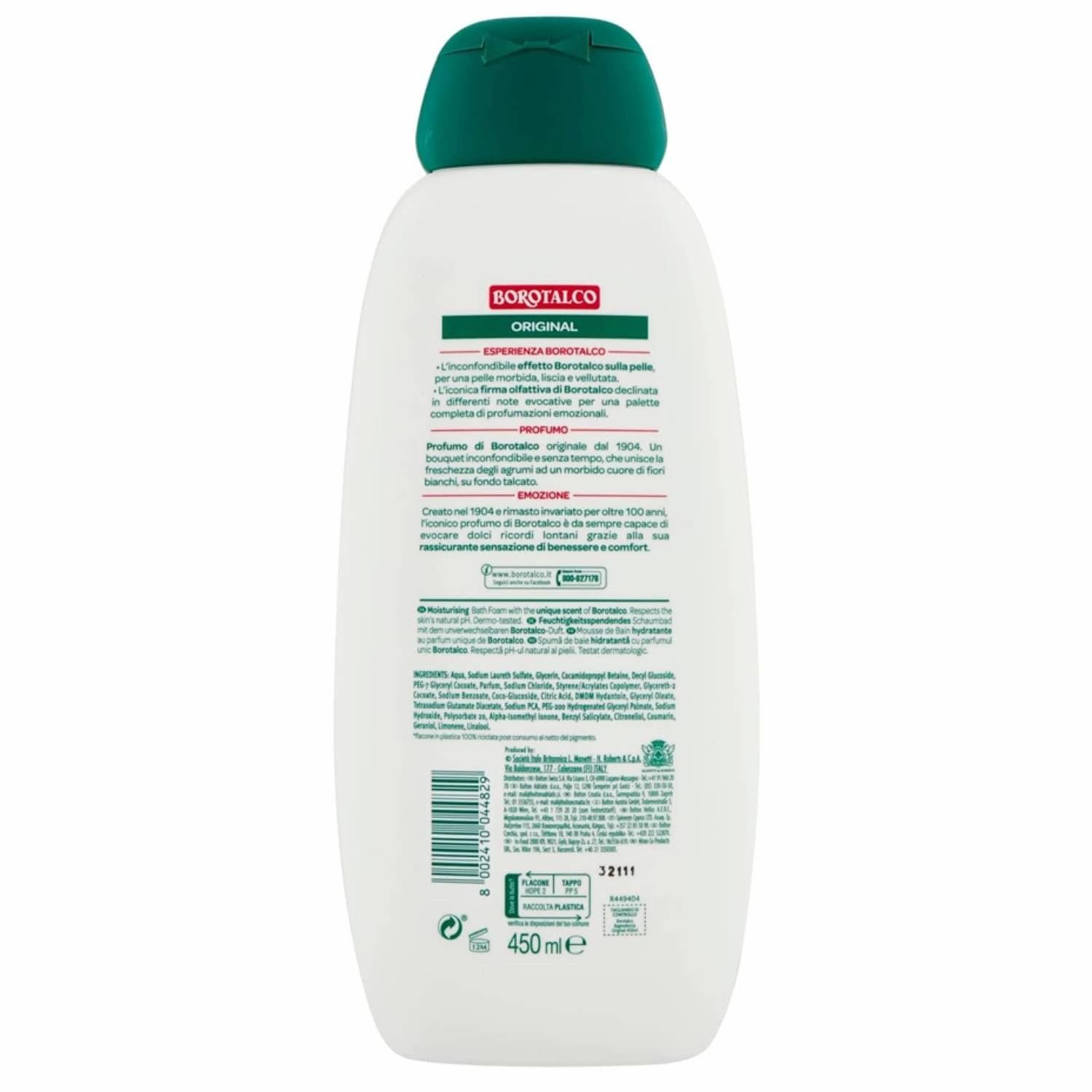 Гель для душу Borotalco Original 450 мл 12 шт., фото №4