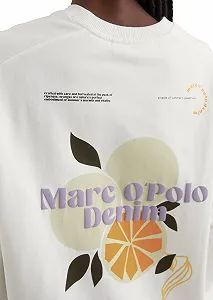 Жіноча толстовка оверсайз Marc O'Polo Denim з принтом на спині synthetic.ua - Фото 1