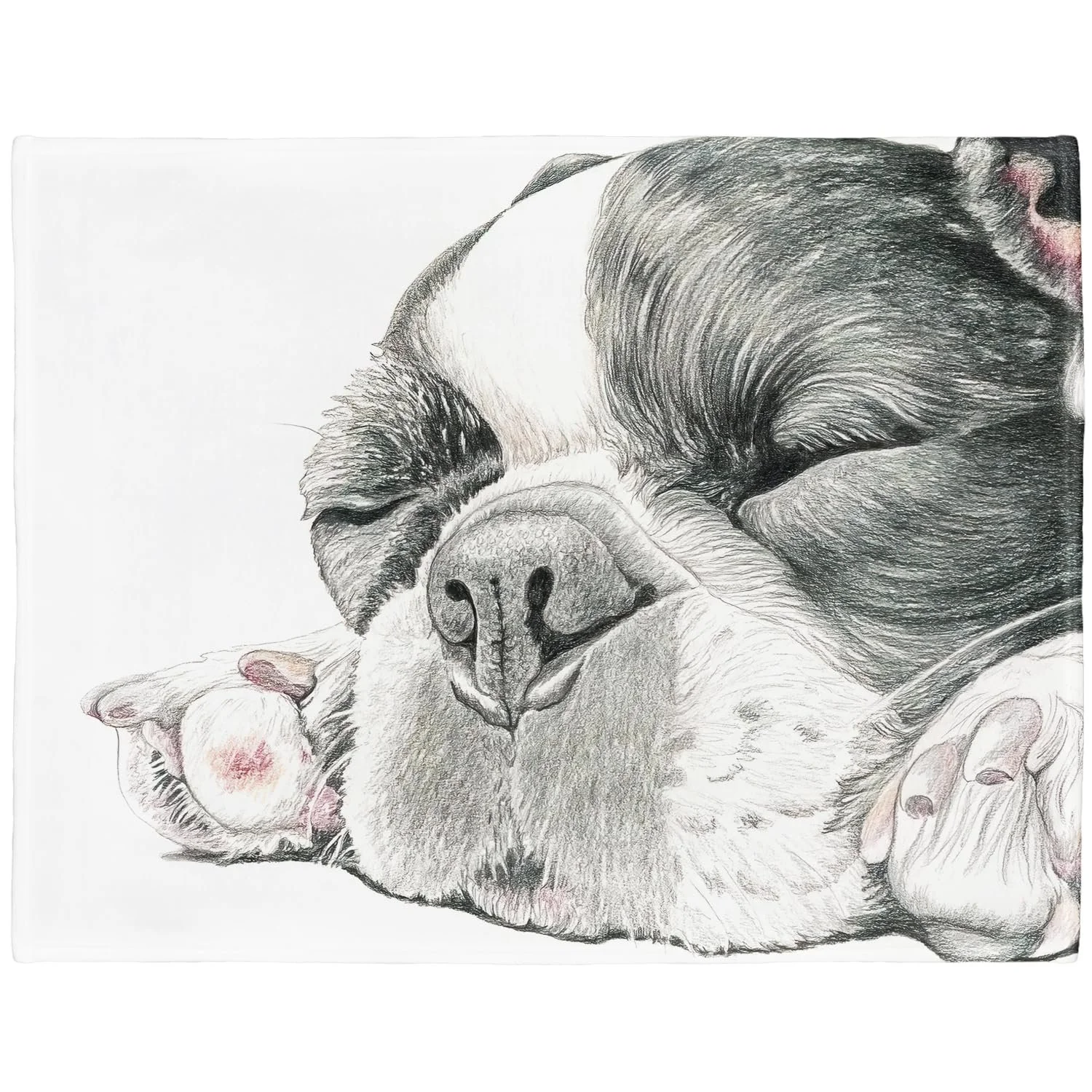 Покривало YISUMEI Фланелева м'яка 150 x 200 см Французький бульдог, фото №1